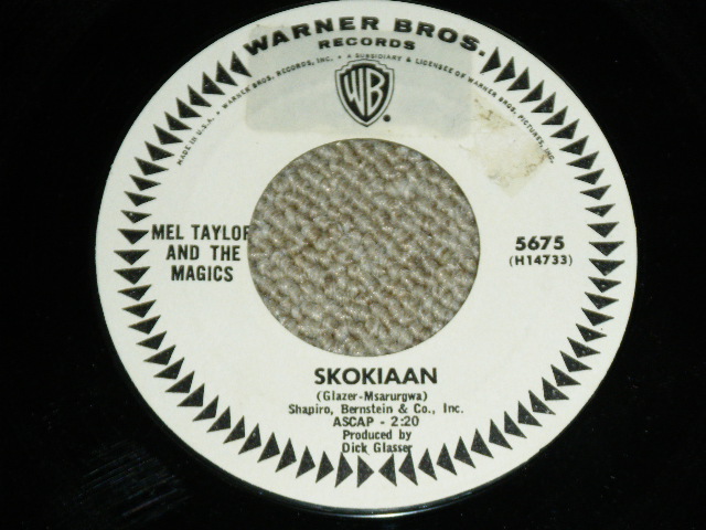 画像: MEL TAYLOR of The VENTURES - A)WATERMELON MAN  B)SKOKIAAN  ( Ex+/Ex+) / 1965  US AMERICA ORIGINAL White Label Promo 7"SINGLE