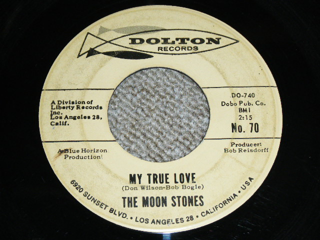 画像1: THE MOON STONES ( BOB BOGGLE & DON WILSON WORKS of THE VENTURES ) - MY TRUE LOVE ( Ex-/VG++ ) / 1963 US ORIGINAL Audition Label With BLACK Print PROMO 7"45's Single