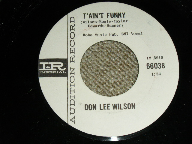 画像: DON LEE WILSON -  WHAT'D I SAY ( Ex+++/Ex+++ Looks: Ex+) / 1964 US ORIGINAL White  Label Promo 7"SINGLE