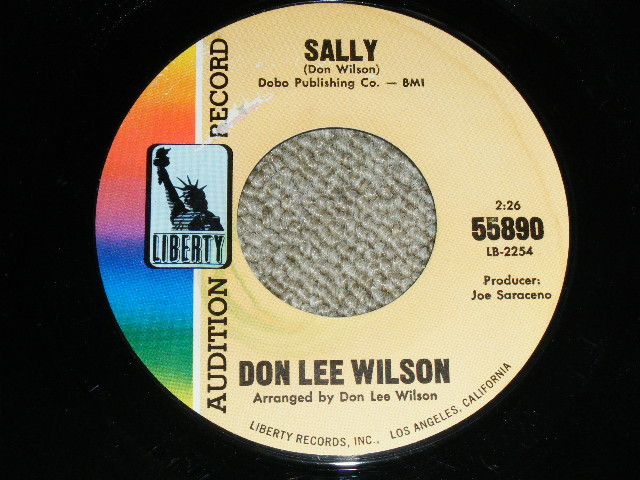 画像: DON LEE WILSON - DON'T AVOID ME ( LIGHT FAT STYLE LOGO ) ( Ex+++/Ex+++ )  / 1966 US ORIGINAL Audition Lbael Promo 7"SINGLE