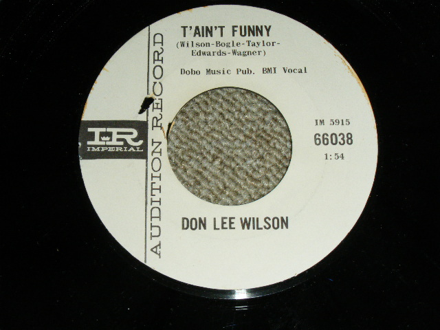 画像: DON LEE WILSON -  WHAT'D I SAY ( MINT-/MINT- ) / 1964 US ORIGINAL White  Label Promo 7"SINGLE