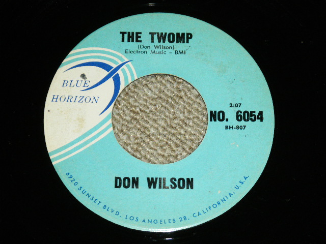 画像1: DON WILSON - THE TWOMP ( Ex+++/Ex+++ : Looks : Ex/Ex+ ) / 1961 US ORIGINAL 7"SINGLE