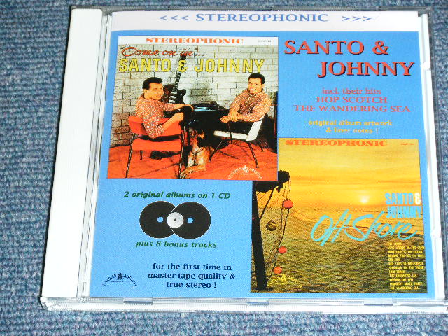 画像1: SANTO & JOHNNY - COME ON IN + OFF SHORE ( 2 in 1 + Bonus )  / INDIA  ORIGINAL  Brand New CD 