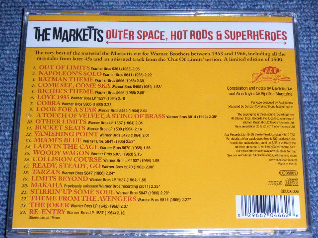 画像: THE MARKETTS - OUTER SPACE,HOT RODS& SUPER HEROES / 2011 UK ENGLAND  BRAND NEW SEALED CD