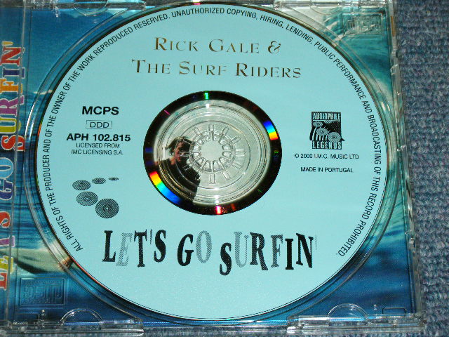 画像:  RICK GALE & THe SURF RIDERS - LET'S GO SIRFIN'  / 2000 ORIGINAL Used CD 