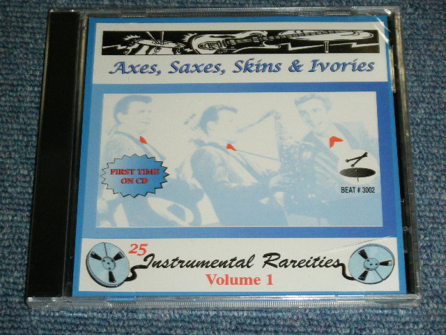 画像1: VA OMNIBUS - AXES,SAXES. SKINS & IVORIES VOL.1 : 25 INSTRUMENTAL RARITIES  / 1998 US AMERICA ORIGINAL  BRAND NEW SEALED CD 
