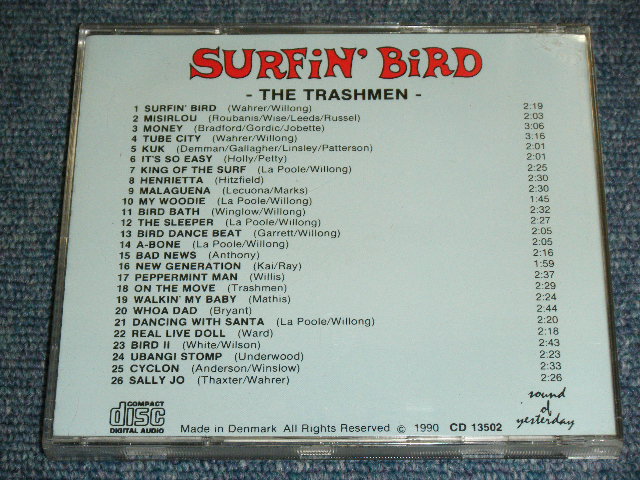 画像: THE TRASHMEN - SURFIN' BIRD ( 26 TRACKS ) / 1990 DENMARK ORIGINAL Used CD 