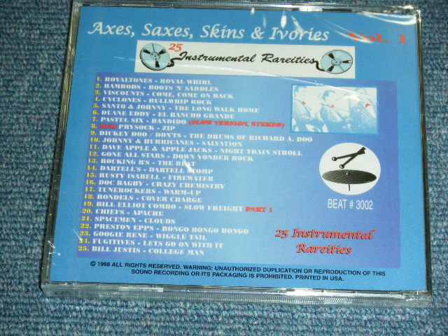 画像: VA OMNIBUS - AXES,SAXES. SKINS & IVORIES VOL.1 : 25 INSTRUMENTAL RARITIES  / 1998 US AMERICA ORIGINAL  BRAND NEW SEALED CD 