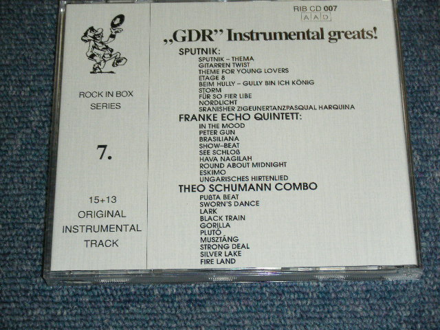 画像: V.A. OMNIBUS ( SPUTNIK,FRANKIE ECHO QUINTETT, THEO SCHUMANN COMBO ) - "GDR" INSTRUMENTAL GREAT / 1990? GERMAN  ORIGINAL Used CD 