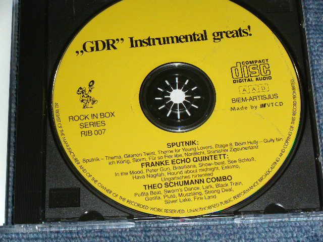 画像: V.A. OMNIBUS ( SPUTNIK,FRANKIE ECHO QUINTETT, THEO SCHUMANN COMBO ) - "GDR" INSTRUMENTAL GREAT / 1990? GERMAN  ORIGINAL Used CD 