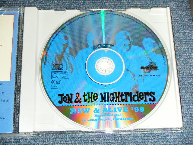 画像: JON & THE NIGHTRIDERS - RAW  & ALIVE '98 : RECORDED LIVE IN LONG BEACH, CALIFORNIA / 1998 GERMAN  ORIGINAL Used  CD 