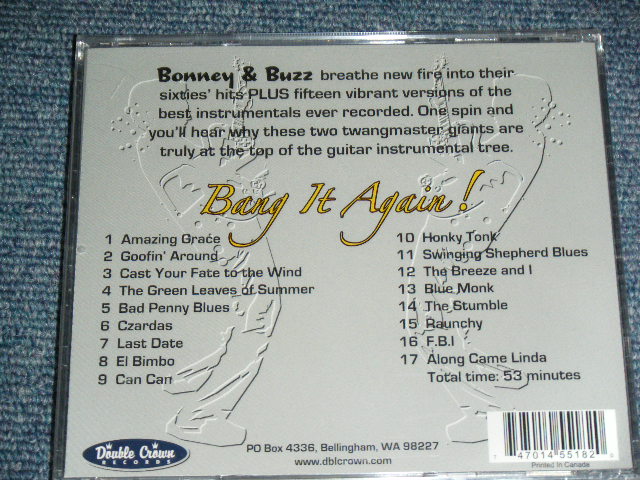 画像: BONNY & BUZZ - BANG IT AGAIN  ( ROCKIN' INSTRO.) / 2008 US AMERICA ORIGINAL  BRAND NEW SEALED  CD 