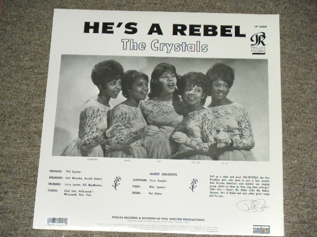 画像: CRYSTALS,The - HE(S A REBEL /  2012 US Reissue Brand New SEALED LP