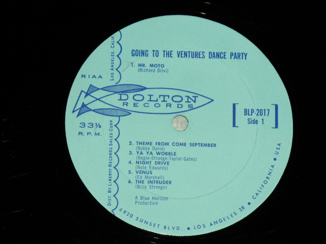 画像: THE VENTURES - GOING TO THE VENTURES PARTY ( Light BLUE  Label : Ex+/Ex++  ) / 1962 US ORIGINAL "Light BLUE Label" RELEASE VERSION MONO  Used  LP 