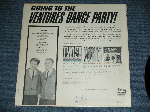 画像: THE VENTURES - GOING TO THE VENTURES PARTY ( BLUE With BLACK Print Label :Ex/Ex++ Looks:Ex ) / 1965? US  "BLUE With BLACK Print Label " RELEASE VERSION MONO  Used  LP 