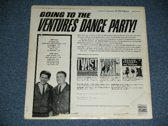 画像: THE VENTURES - GOING TO THE VENTURES PARTY (Ex+/Ex+++) / 1962 US AMERICA ORIGINAL 1st Press "TURQUOISE GREEN Label " STEREO Used LP