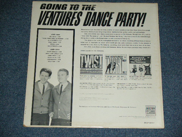 画像: THE VENTURES - GOING TO THE VENTURES PARTY ( BLUE With BLACK Print Label :Ex+/Ex ) / 1965? US  "BLUE With BLACK Print Label " RELEASE VERSION MONO  Used  LP 