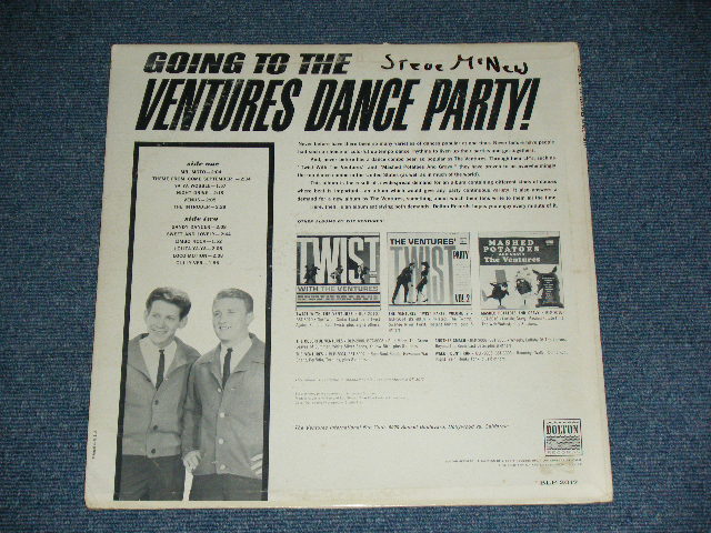 画像: THE VENTURES - GOING TO THE VENTURES PARTY ( BLUE With BLACK Print Label :Ex+/Ex+  ) / 1965? US  "BLUE With BLACK Print Label " RELEASE VERSION MONO  Used  LP 
