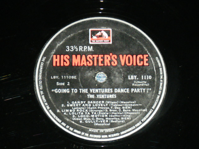画像: THE VENTURES - GOING TO THE VENTURES PARTY ( Ex++/Ex+++) / 1962? INDIA  ORIGINAL MONO  Used  LP 
