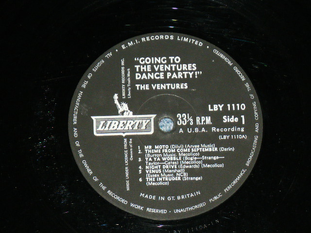 画像: THE VENTURES - GOING TO THE VENTURES PARTY ( Ex/Exc+ B-4:G) / 1962 UK ENGLAND ORIGINAL MONO  Used  LP 