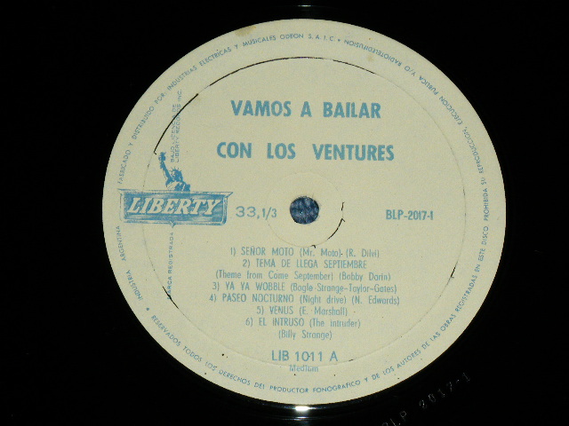 画像: THE VENTURES - GOING TO THE VENTURES PARTY ( Ex/MINT- ) / 1962? ARGENTINA  ORIGINAL PROMO MONO  Used  LP 