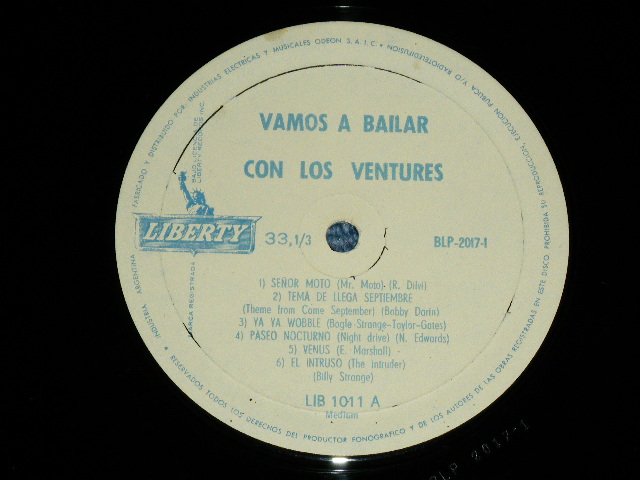 画像: THE VENTURES - GOING TO THE VENTURES PARTY ( Ex/MINT- ) / 1962? ARGENTINA  ORIGINAL PROMO MONO  Used  LP 