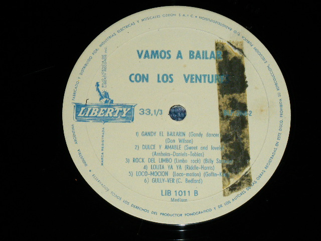 画像: THE VENTURES - GOING TO THE VENTURES PARTY ( Ex/MINT- ) / 1962? ARGENTINA  ORIGINAL PROMO MONO  Used  LP 