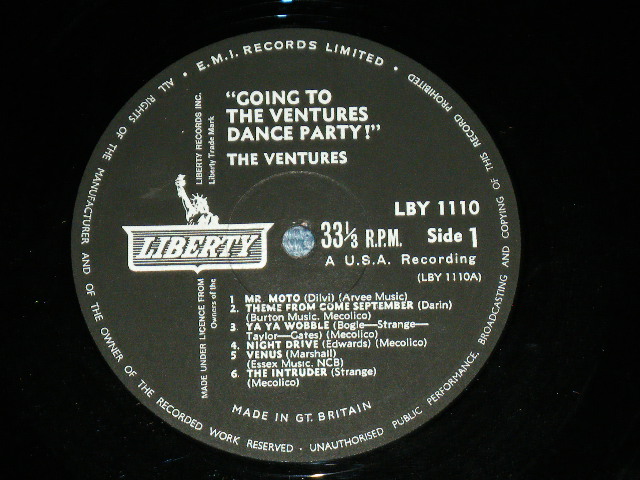 画像: THE VENTURES - GOING TO THE VENTURES PARTY ( Ex++/MINT- ) / 1962 UK ENGLAND ORIGINAL MONO  Used  LP 