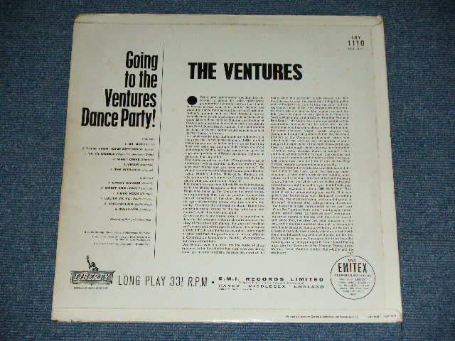 画像: THE VENTURES - GOING TO THE VENTURES PARTY ( Ex/Exc+ B-4:G) / 1962 UK ENGLAND ORIGINAL MONO  Used  LP 