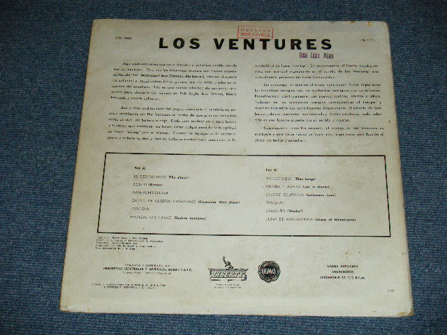 画像: THE VENTURES -  LOS VENTURES  (DEBUT ALBUM in ARGENTINA )  ( Ex/Ex+++ ) / 1961? ARGENTINA  ORIGINAL PROMO MONO  Used  LP 