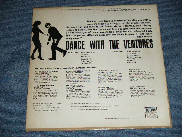 画像: THE VENTURES - DANCE WITH  THE VENTURES ( BLUE with Black Print Label : Ex/Ex+  ) / 1966? US  RELEASE VERSION US Used  LP 