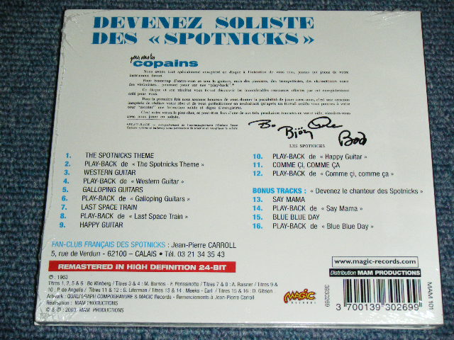 画像: THE SPOTNICKS -  DEVENEZ SOLISTE DES "SPOTNICKS" / 2003 FRANCE  Brand New SEALED CD 