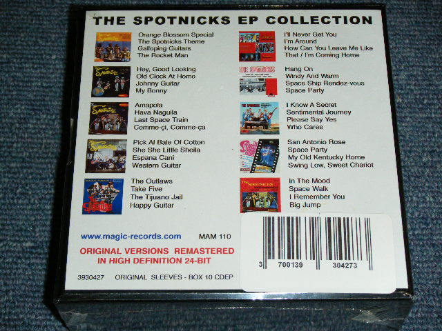 画像: THE SPOTNICKS -  SIXTIES 60's EP COLLECTION ( 10 x MINI-EP PAPER SLEEVE Maxi-CD + Box )  / 2004? FRANCE  Brand New SEALED Maxi-CD  Box Set 