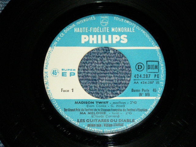 画像: LES GUITARES DU DIABLE - MADISON TWIST  : DANSE PARTY 45 N.99  / 1960's FRANCE FRENCH ORIGINAL Used 7" EP  With Picture Sleeve