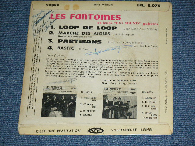 画像: LES FANTOMES -  LOOP DE LOOP   / 1963 FRANCE FRENCH ORIGINAL Used 7" EP  With Picture Sleeve