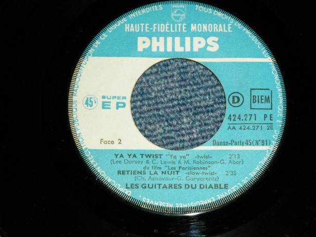 画像: LES GUITARES DU DIABLE - TWIST/PERCORATOR : DANSE PARTY  / 1960's FRANCE FRENCH ORIGINAL Used 7" EP  With Picture Sleeve