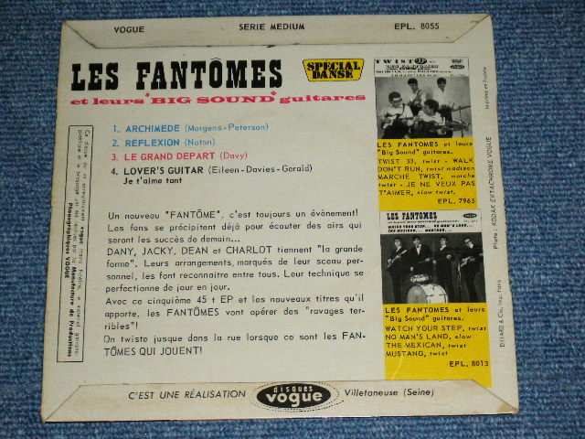 画像: LES FANTOMES - ET LEUR"BIG SOUND" GUITARES  / 1962 FRANCE FRENCH ORIGINAL Used 7" EP  With Picture Sleeve