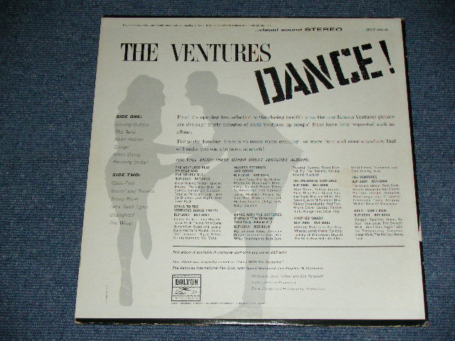 画像: THE VENTURES - DANCE ! ("TWIST With" CREDIT Label :  BLUE with Black Print Label : Ex+/Ex++  ) / 1964? US  RELEASE VERSION STEREO Used  LP 