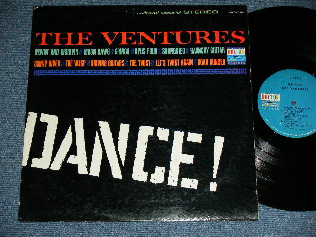 画像1: THE VENTURES - DANCE ! ("DANCE ! " CREDIT Label :DARK BLUE With BLACK PRINT Label : Ex++,Ex-/Ex++  ) / 1963 US  RELEASE VERSION STEREO Used  LP 