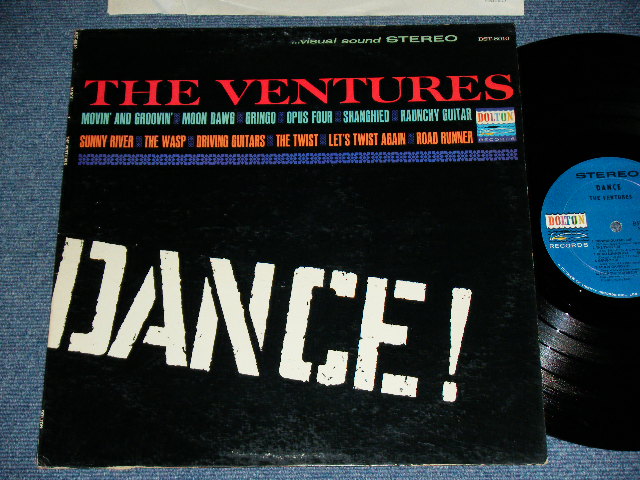 画像1: THE VENTURES - DANCE ! ("DANCE ! " CREDIT Label :DARK BLUE With BLACK PRINT Label : Ex++,Ex+/MINT-  ) / 1963 US  RELEASE VERSION STEREO Used  LP 