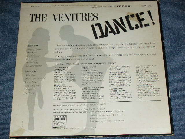 画像: THE VENTURES - DANCE ! ("TWIST With" CREDIT Label :  BLUE with Black Print Label : Ex-/Ex++  ) / 1964? US  RELEASE VERSION STEREO Used  LP 