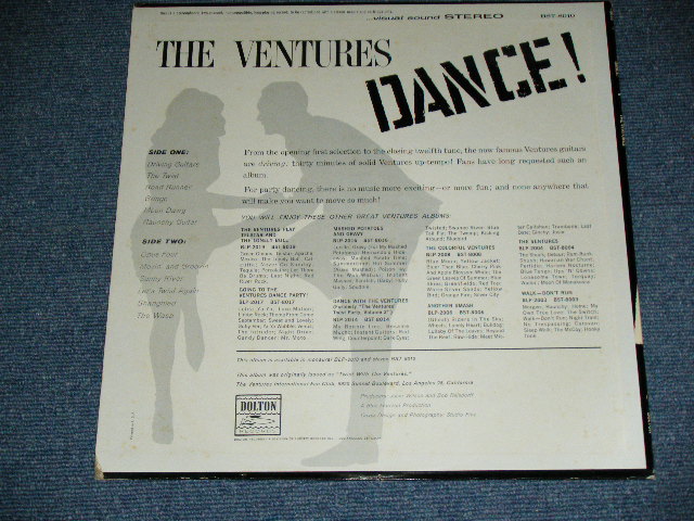 画像: THE VENTURES - DANCE ! ("DANCE ! " CREDIT Label :"D" Mark PRINT Label : Ex+++/MINT-  ) / 1966? US  RELEASE VERSION STEREO Used  LP 