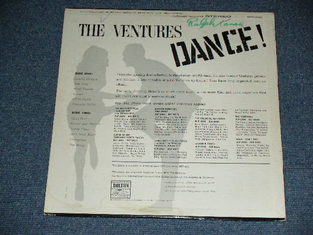 画像: THE VENTURES - DANCE ! ("DANCE ! " CREDIT Label :DARK BLUE With BLACK PRINT Label : Ex++,Ex-/Ex++  ) / 1963 US  RELEASE VERSION STEREO Used  LP 