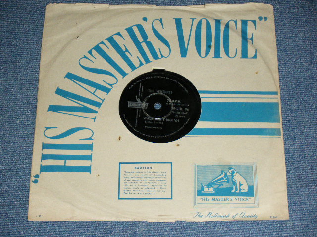 画像: THE VENTURES - WALK CON'T RUN '64 / THE CRUEL SEA  / 1964? INDIA ORIGINAL 78rpm SP 