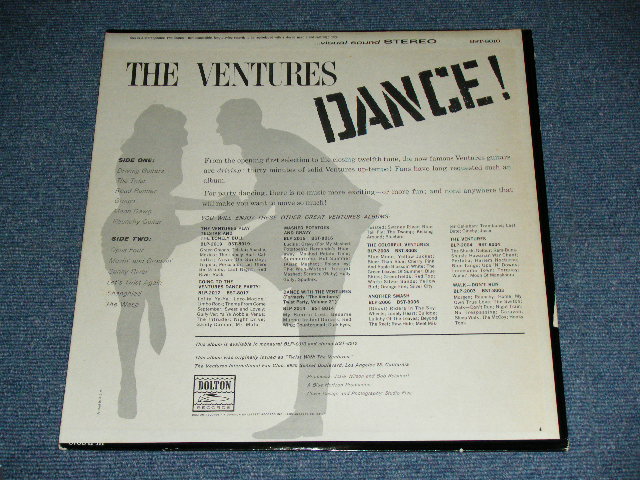 画像: THE VENTURES - DANCE ! ("DANCE ! " CREDIT Label :LIBERTY Label : Ex+++/MINT-  ) / 1968? US  RELEASE VERSION STEREO Used  LP 