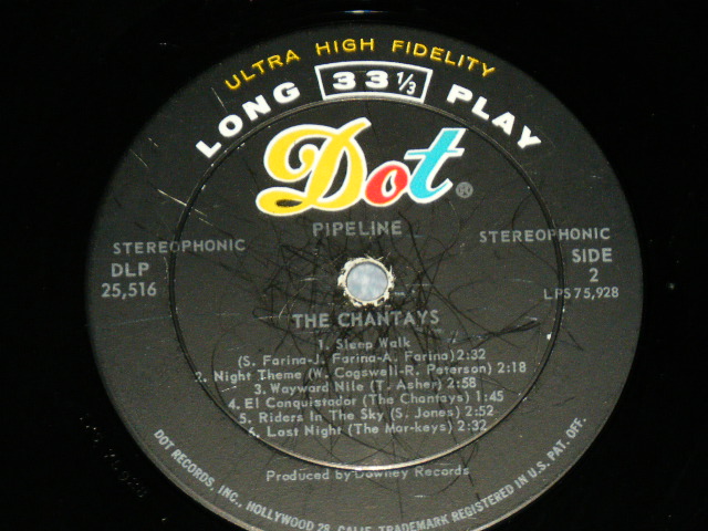 画像: THE CHANTAYS - PIPELINE ( Ex+/Ex+ ) /  1963 US AMERICA ORIGINAL "1st Press on STEREO Version" Used LP