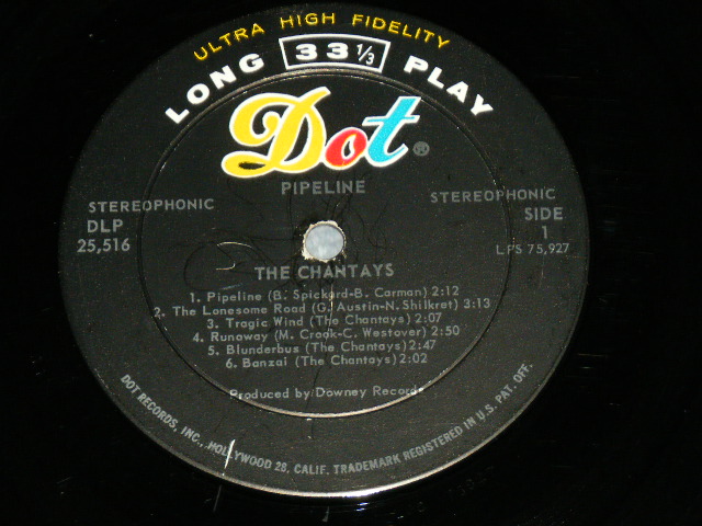 画像: THE CHANTAYS - PIPELINE ( Ex+/Ex+ ) /  1963 US AMERICA ORIGINAL "1st Press on STEREO Version" Used LP