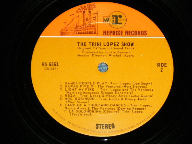 画像: TRINO LOPEZ guest THE VENTURES special guest NANCY AMES - THE TRINI LOPEZ SHOW ( Ex+++/Ex-  Looks:Ex++ ). / 1970 US AMERICA ORIGINAL Used  LP 