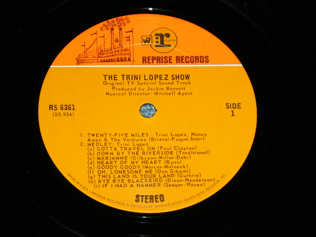 画像: TRINO LOPEZ guest THE VENTURES special guest NANCY AMES - THE TRINI LOPEZ SHOW ( Ex+++/Ex-  Looks:Ex++ ). / 1970 US AMERICA ORIGINAL Used  LP 