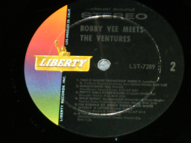 画像: THE VENTURES & BOBBY VEE - BOBBY VEE MEETS THE VENTURES ( Matrix Number  -1 SIDE 1/-1 SIDE 2  : Ex+/Ex++ )  / 1963 US AMERICA ORIGINAL STEREO  Used  LP